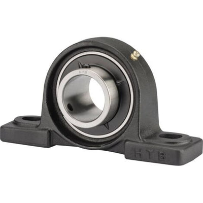 SUPPORTO UCP206 INOX + PLASTICA NERA
