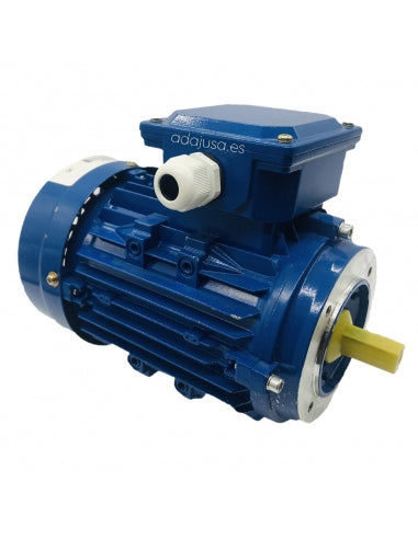 三相电动机0.37千瓦(0.5 HP)4杆(1400 rpm)MEC 71 B14 230/400 V
