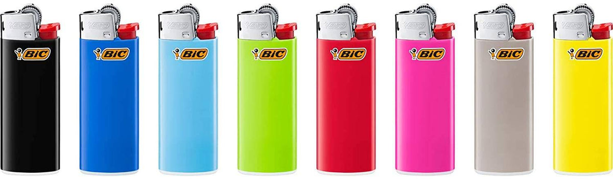 Encendedores BIC pequeños J25 Mini 50 piezas (colores surtidos)