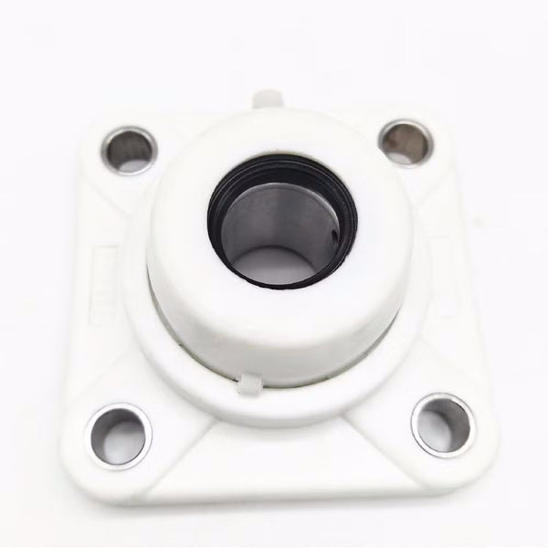 SUPPORTO UCF 207 PLASTIC WHITE + SS