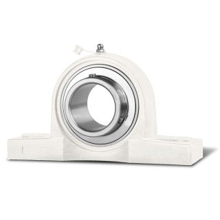 SUPPORTO UCP 204 PLASTIC WHITE + SS