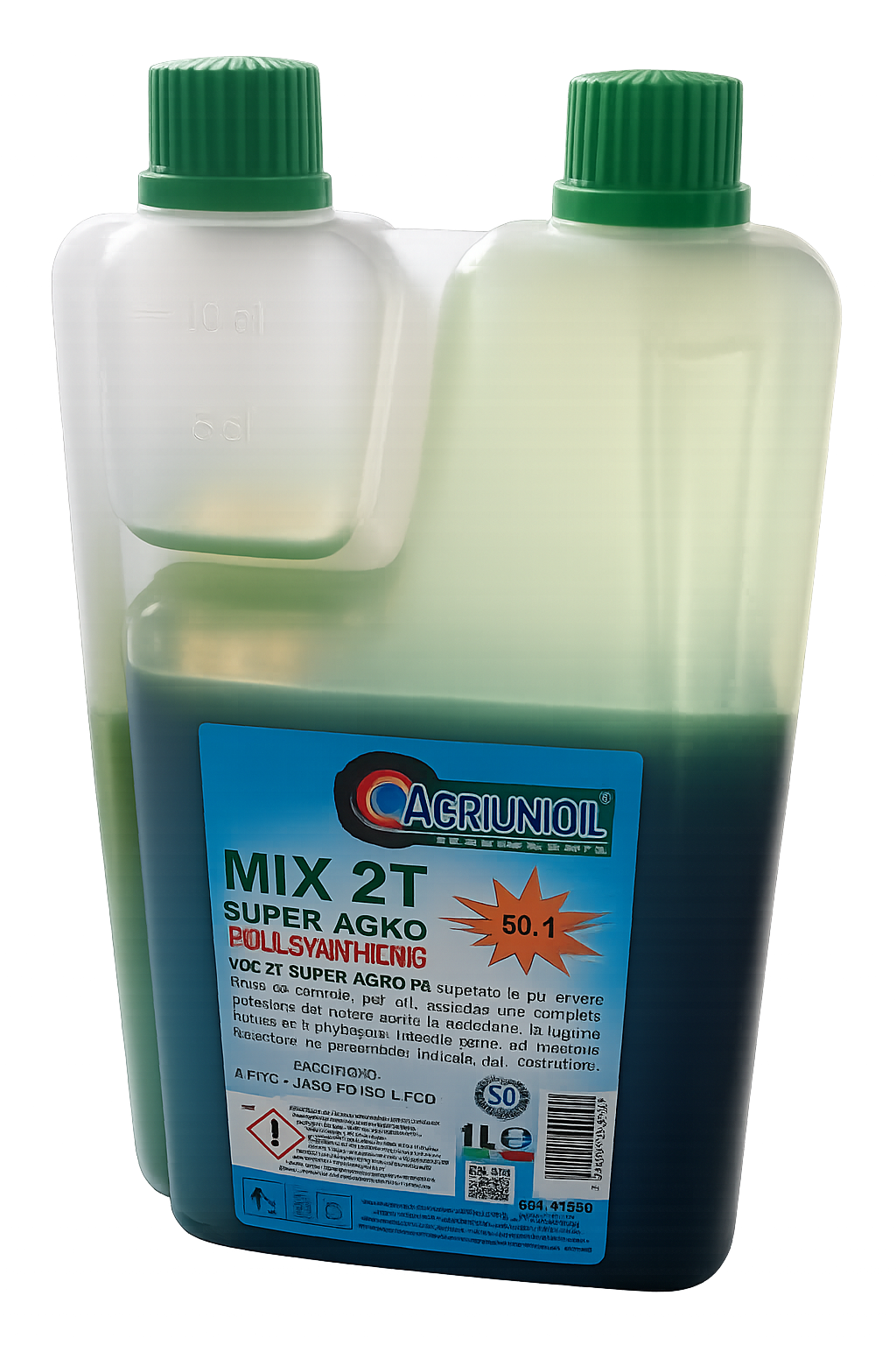 Olio sintetico per miscela 2T Super Agko (1 litro)