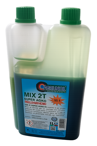 Olio sintetico per miscela 2T Super Agko (1 litro)