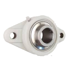 SUPPORTO UCFL 204 PLASTIC WHITE + INOX