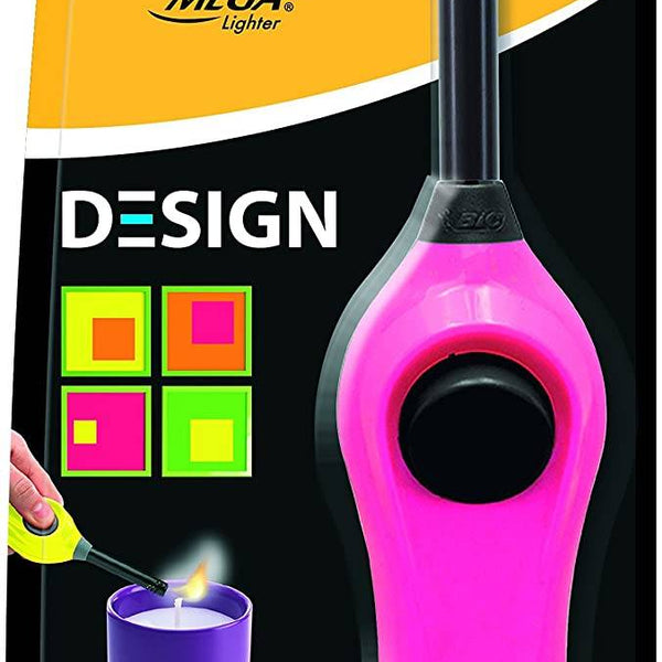 ACCENDIGAS BIC MEGA LIGHTER Multi-purpose electronic design (fluo rose)